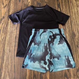 Tek Gear Blue and Black Patterned Shorts